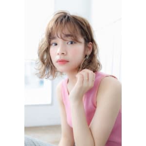 Neolive aim 外国人風ヌーディーベージュボブ