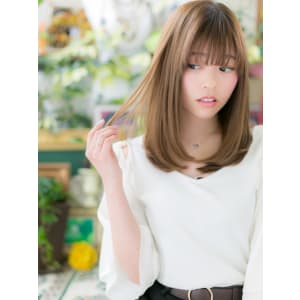 大人かわいい♪小顔リラックスストレート