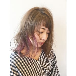 バイオレットのインナーカラー【長岡】【古正寺】
