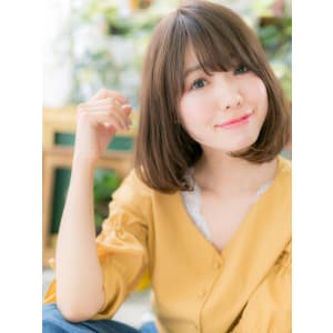 目力UP！斜めバングｘ小顔ワンカール