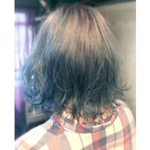 ブルージュ＋サファイヤブルーのブルーグラデーションカラー - sonic hair shop【ソニック】掲載中