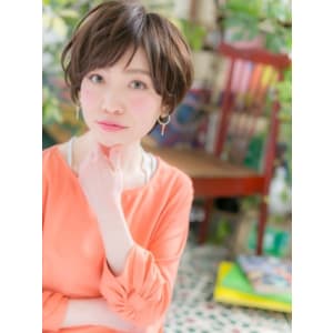 30代40代大人女子へ♪くせ毛風ゆるふわマッシュショート
