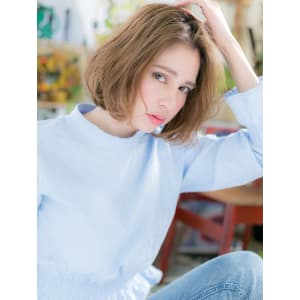 外国人風☆ナチュラルウェーブ大人ボブ
