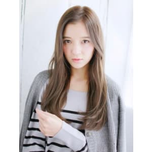 かきあげナチュラルストレートスタイル