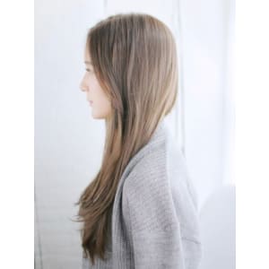 かきあげナチュラルストレートスタイル