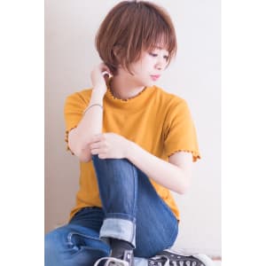 夏髪前下がりマッシュショート AKI-341