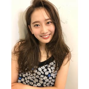 かきあげ前髪ロング