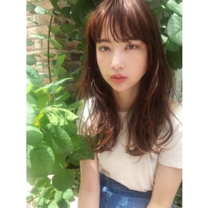 ほつれカールがおしゃれな夏髪【y－３６９】