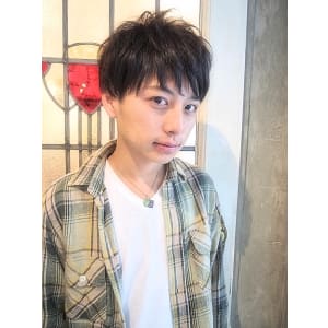 ツーブロックショート