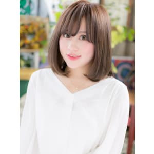 目力UPの斜めバング◎ナチュラルストレート - COVER HAIR bliss 川口東口駅前店【カバー ヘア ブリス】【カバー ヘア ブリス カワグチヒガシグチエキマエテン】掲載中