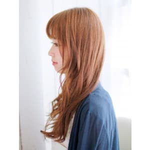 ロングのミックスカールスタイル