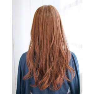 ロングのミックスカールスタイル