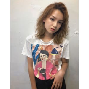 外国人風外ハネひし形ミディ