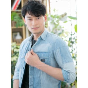 ニュアンスパーマのモテ髪ツーブロック