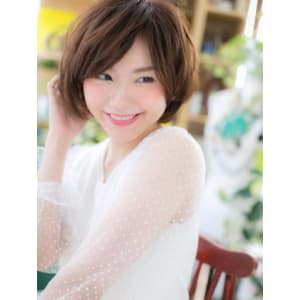 ふわっとラフ感☆大人かわいい前下がりボブ