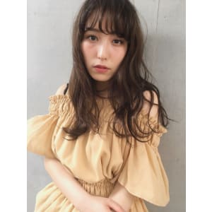 小顔ゆるふわロング