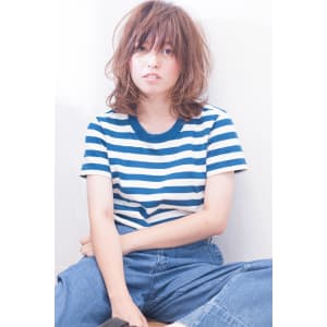 ラフなデジタルパーマフェミニンスタイル　AKI-348