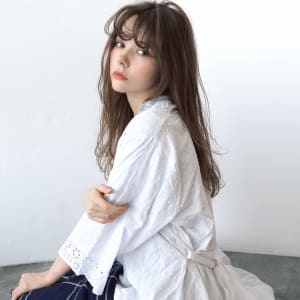 フリンジバングルーズセミロング