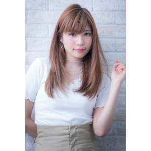 似合わせカットでブルージュカラー＆ヴェールウェーブのセミディ