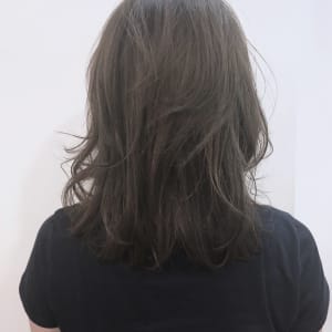 シースルーバングレイヤーセミディ