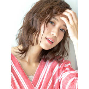 #ドライウェット#大人ミディ#ヴェールウェーブ