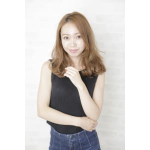 小顔ナチュラルウェーブロング[銀座]