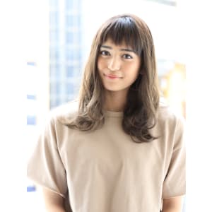 大人グレージュウェーブ