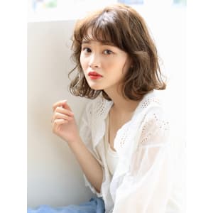 白ヴェールウェーブボブ