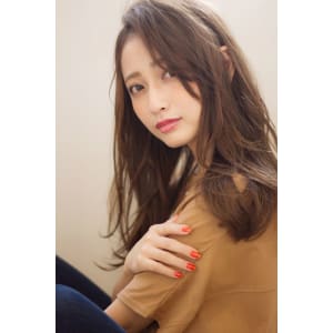【添田】似合わせカット　ヴェールウェーブなロンググレージュ