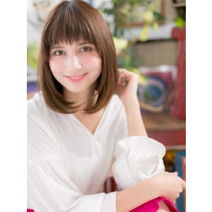 大人かわいい黒髪風ツヤロブ