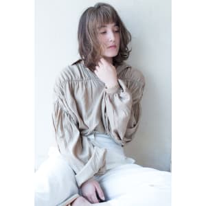 小顔にみせる！！カット&デジタルパーマ　AKI-353