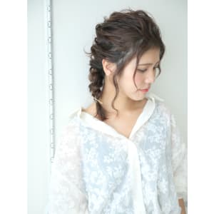 #シースルーバンク#編みおろし#ヘアアレンジ