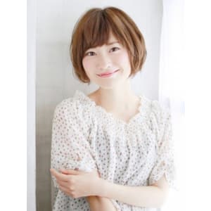 ゆるふわニュアンスカールのボブスタイル