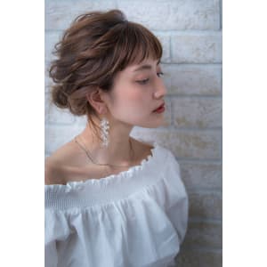 似合わせカットでブルージュ＆ヴェールウェーブの夏セミディ