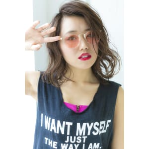 【prize池袋西口店】佐藤　アッシュベージュくせ毛風ミディ