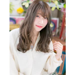 アシンメトリーくせ毛風グラマラスロング