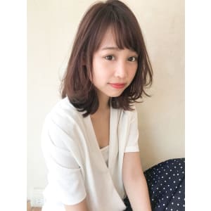 大人可愛いひし形小顔ミディ