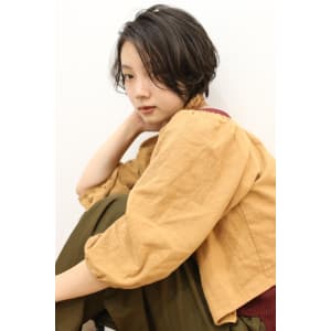 小顔ショートひし形ボブ