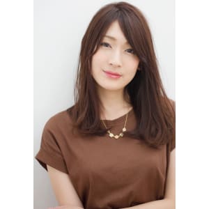【添田】オフィスでも◎小顔な前髪似合わせカットフェザーロング