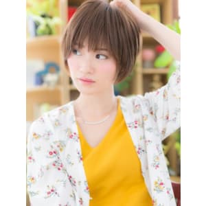 大人かわいい♪前下がりナチュラルマッシュ