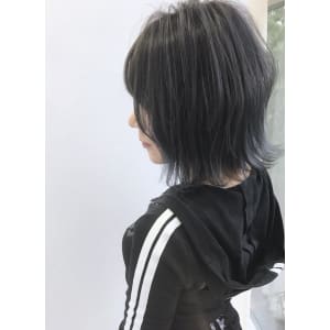 Reginavita栄＊ 切りっぱ×ハイライト×ブルーグレー