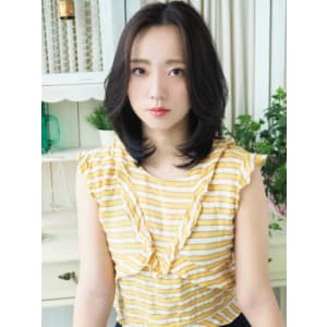 【ジュレべール松田】大人センターパートクールこなれミディ