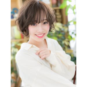 くせ毛風カール♪小顔前下がりボブ