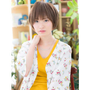 大人かわいい♪前下がりナチュラルマッシュ