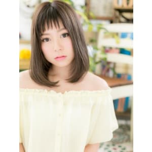 大人かわいい◎黒髪風・オン眉・ワンカール