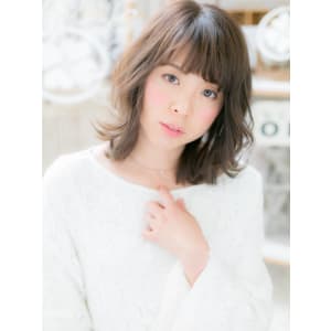 大人かわいい…ひし形シルエットロブ
