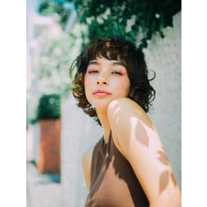 外国人風スパイキーハイライト
