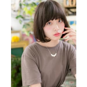 耳かけが◎シンプルワンカール大人ボブ