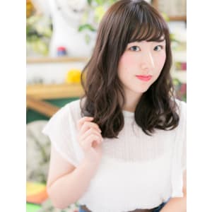 黒髪風♪ツヤカールセミロング