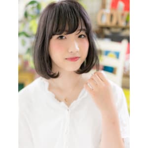 大人かわいい♪ひし形ミディアムスタイル
